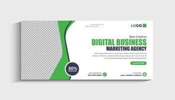 Digital Marketing Agency Social Media Cover and Web Banner Template vector