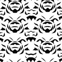 Seamless pattern with tiger stripes. Abstract animal print. vector