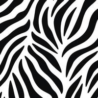 Trendy zebra skin pattern background vector. Black and White Line Wave Abstract Background. vector