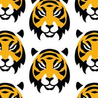 Seamless pattern with tiger stripes. Abstract animal print. vector