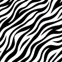 Trendy zebra skin pattern background vector. Black and White Line Wave Abstract Background. vector