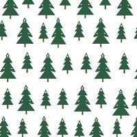 Christmas Tree Flat Illustration, Xmas Tree Vector icon.