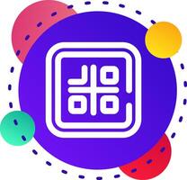 Qr code Abstrat BG Icon vector