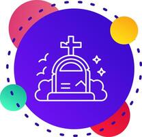 Grave Abstrat BG Icon vector