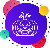 Pumpkin Abstrat BG Icon vector