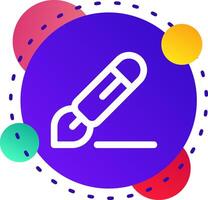 Pen 3 Abstrat BG Icon vector