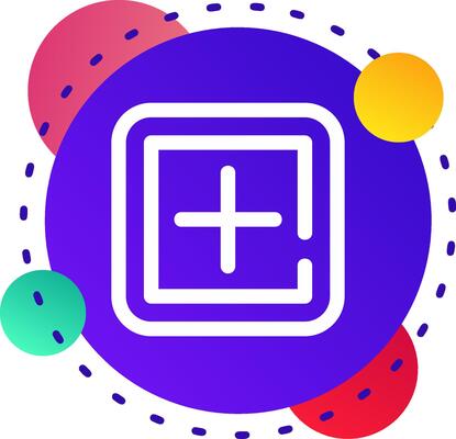 Add square Abstrat BG Icon