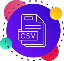 Csv Abstrat BG Icon vector