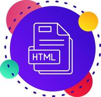 Html Abstrat BG Icon vector