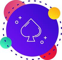 Spades Abstrat BG Icon vector