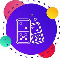 Domino Abstrat BG Icon vector