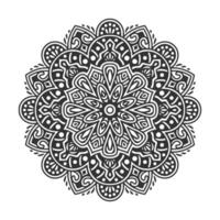 Circular pattern mandala art decoration elements vector