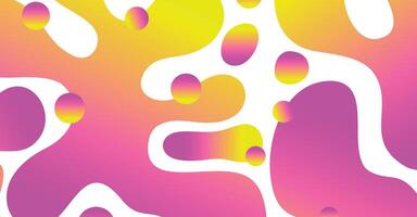 Abstract liquid wave with colorful background vector