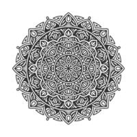 Circular pattern mandala art decoration elements vector