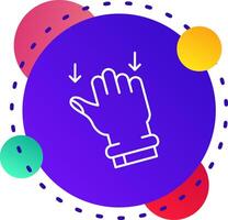 Drag Abstrat BG Icon vector