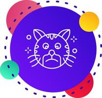 Sad Abstrat BG Icon vector