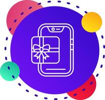 Gift Abstrat BG Icon vector