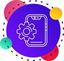 Setting Abstrat BG Icon vector