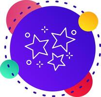 Star Abstrat BG Icon vector