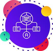 Workflow Abstrat BG Icon vector