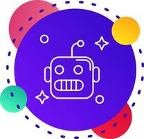 Robot Abstrat BG Icon vector