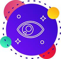 Eye Abstrat BG Icon vector