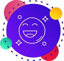 Happy Abstrat BG Icon vector