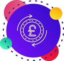 Pound Abstrat BG Icon vector