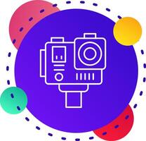 Action camera Abstrat BG Icon vector