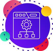 Setting Abstrat BG Icon vector