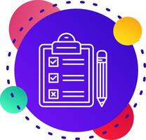 Task Abstrat BG Icon vector