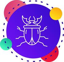 Beetle Abstrat BG Icon vector