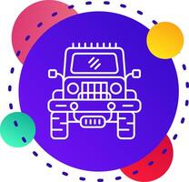 Jeep Abstrat BG Icon vector