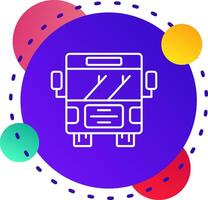 Bus Abstrat BG Icon vector