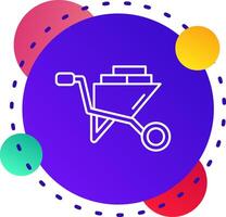 Cart Abstrat BG Icon vector