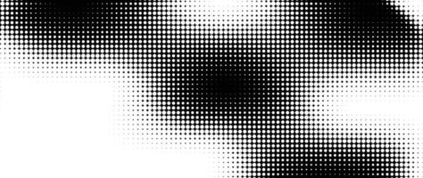 Halftone dot background pattern vector illustration. Monochrome gradient dotted modern texture and fade distressed overlay. Design for poster, cover, banner, business card, mock-up, sticker, layout.