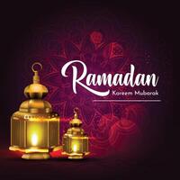 Ramadan kareem mubarak illustration vector design islamic month