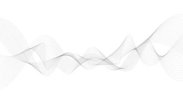 resumen fluido ondulado líneas para música ola diseño. vistoso dinámica ola con resumen degradado línea ondas. elemento para concepto de música, fiesta, tecnología, moderno. vector diseño.