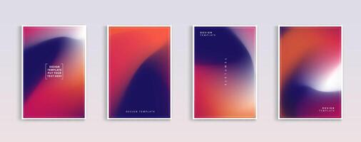 Set of covers design templates gradient abstract backgrounds of business. trendy modern design. applicable for landing pages, covers, brochures, flyers, presentations, banners. Vector design.