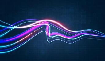 Blue light streak, fiber optic, speed line, futuristic background for 5g or 6g technology wireless data transmission, high-speed internet in abstract. internet network concept. vector design.