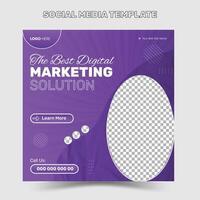 Digital marketing corporate social media banner instagram story and business template vector