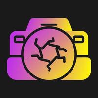 icono de vector de cámara dslr