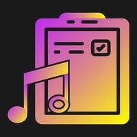 música archivo vector icono