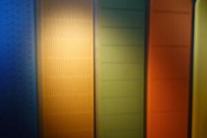 Blurred abstract colorful wood wall background photo