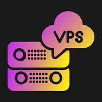 VPS Hosting Vector Icon