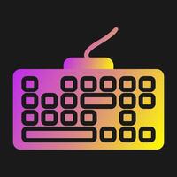 icono de vector de teclado