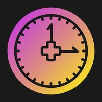 icono de vector de reloj