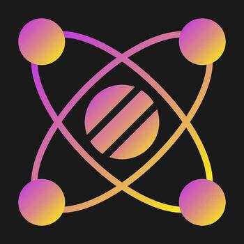 icono de vector de sistema solar
