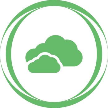 icono de vector de nube