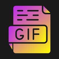 icono de vector de gif